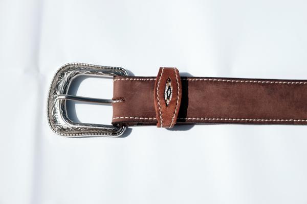 Leather belt